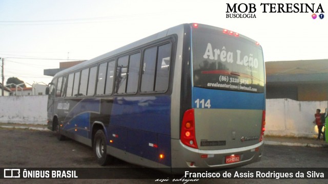 Arêa Leão Turismo 114 na cidade de Teresina, Piauí, Brasil, por Francisco de Assis Rodrigues da Silva. Número da foto: #7001366.