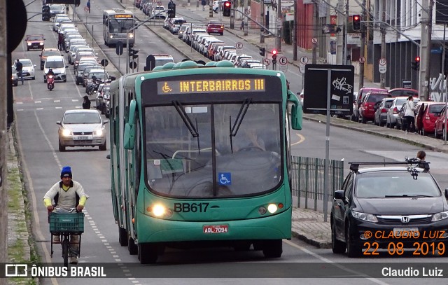 Transporte Coletivo Glória BB617 na cidade de Curitiba, Paraná, Brasil, por Claudio Luiz. Número da foto: #7001575.