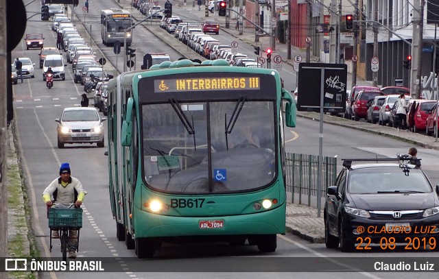 Transporte Coletivo Glória BB617 na cidade de Curitiba, Paraná, Brasil, por Claudio Luiz. ID da foto: 7001575.