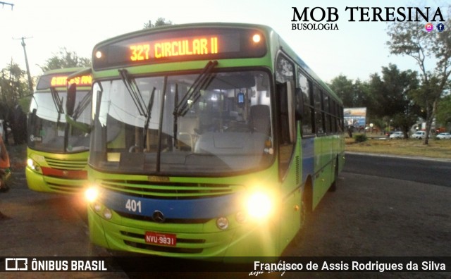 Taguatur - Taguatinga Transporte e Turismo 03401 na cidade de Teresina, Piauí, Brasil, por Francisco de Assis Rodrigues da Silva. ID da foto: 7001369.