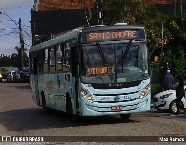 Empresa de Transporte Coletivo Viamão 8292 na cidade de Viamão, Rio Grande do Sul, Brasil, por Max Ramos. ID da foto: 7000851.