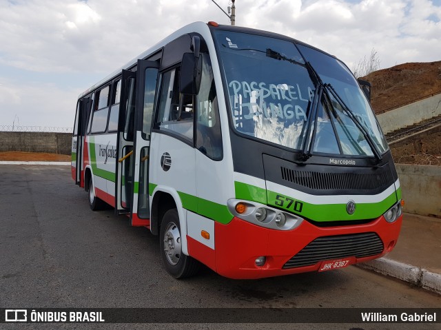TRANSCOLUZ - Transporte Coletivo de Luziânia 570 na cidade de Luziânia, Goiás, Brasil, por William Gabriel. Número da foto: #7001428.