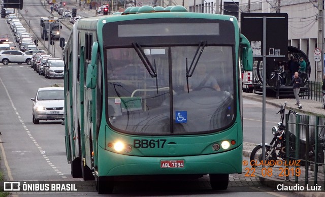 Transporte Coletivo Glória BB617 na cidade de Curitiba, Paraná, Brasil, por Claudio Luiz. Número da foto: #7001579.