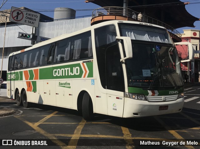 Empresa Gontijo de Transportes 20145 na cidade de São José do Rio Preto, São Paulo, Brasil, por Matheus  Geyger de Melo. ID da foto: 7000989.