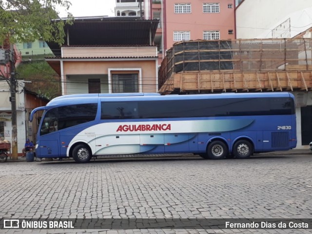 Viação Águia Branca 24830 na cidade de Iconha, Espírito Santo, Brasil, por Fernando Dias da Costa. ID da foto: 7000745.