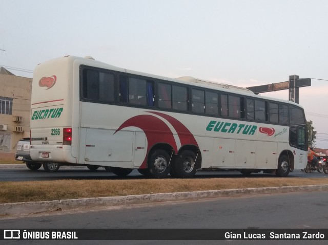 Eucatur - Empresa União Cascavel de Transportes e Turismo 3266 na cidade de Ji-Paraná, Rondônia, Brasil, por Gian Lucas  Santana Zardo. ID da foto: 7000897.