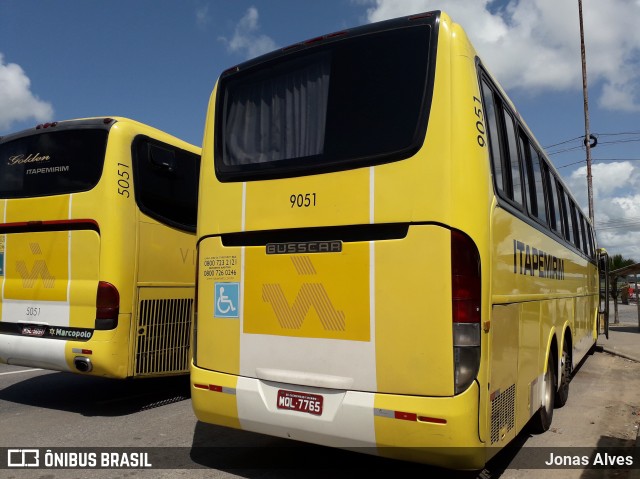 Viação Itapemirim 9051 na cidade de Goiana, Pernambuco, Brasil, por Jonas Alves. ID da foto: 7001370.