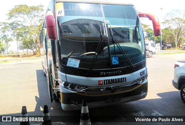 Expresso Itamarati 6387 na cidade de Nhandeara, São Paulo, Brasil, por Vicente de Paulo Alves. ID da foto: 7004884.