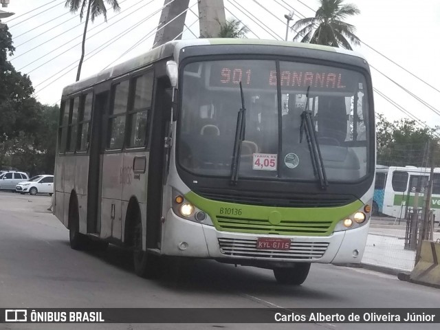 Transportes Paranapuan B10136 na cidade de Rio de Janeiro, Rio de Janeiro, Brasil, por Carlos Alberto de Oliveira Júnior. ID da foto: 7004792.