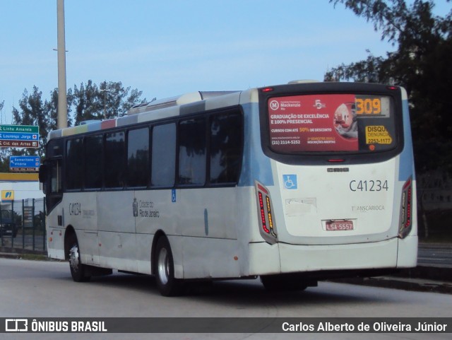 Real Auto Ônibus C41234 na cidade de Rio de Janeiro, Rio de Janeiro, Brasil, por Carlos Alberto de Oliveira Júnior. ID da foto: 7004799.