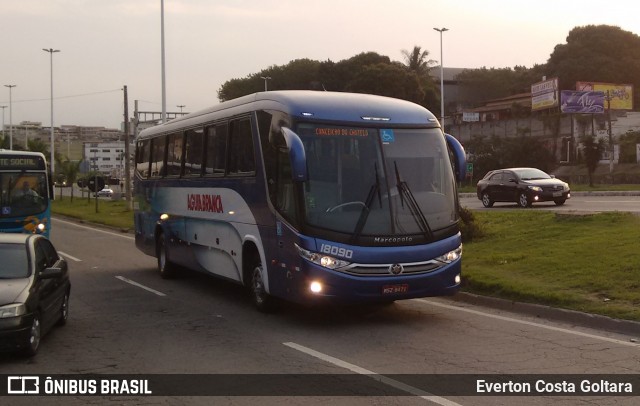 Viação Águia Branca 18090 na cidade de Cariacica, Espírito Santo, Brasil, por Everton Costa Goltara. Número da foto: #7004708.