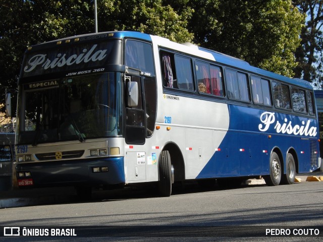 Priscila Turismo e Transporte 2197 na cidade de Aparecida, São Paulo, Brasil, por PEDRO COUTO. ID da foto: 7005718.