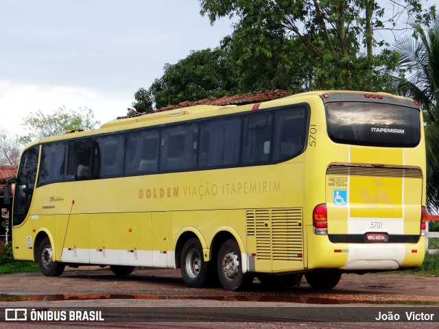 Viação Itapemirim 5701 na cidade de Maracaçumé, Maranhão, Brasil, por João Victor. Número da foto: #7006329.