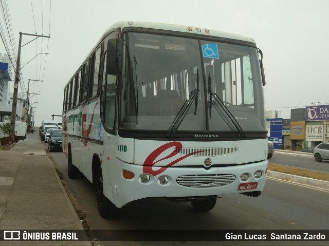 Eucatur - Empresa União Cascavel de Transportes e Turismo 4170 na cidade de Ji-Paraná, Rondônia, Brasil, por Gian Lucas  Santana Zardo. ID da foto: 7006036.