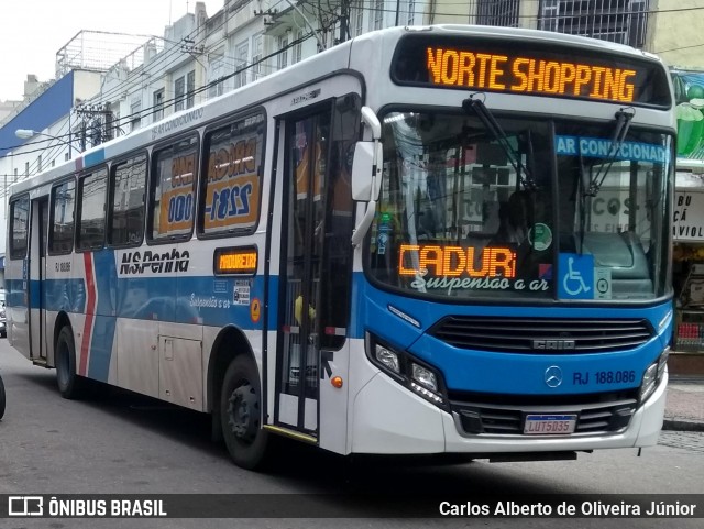 Viação Nossa Senhora da Penha RJ 188.086 na cidade de Rio de Janeiro, Rio de Janeiro, Brasil, por Carlos Alberto de Oliveira Júnior. ID da foto: 7004732.