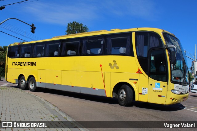 Viação Itapemirim 7801 na cidade de Curitiba, Paraná, Brasil, por Vagner Valani. Número da foto: #7005327.