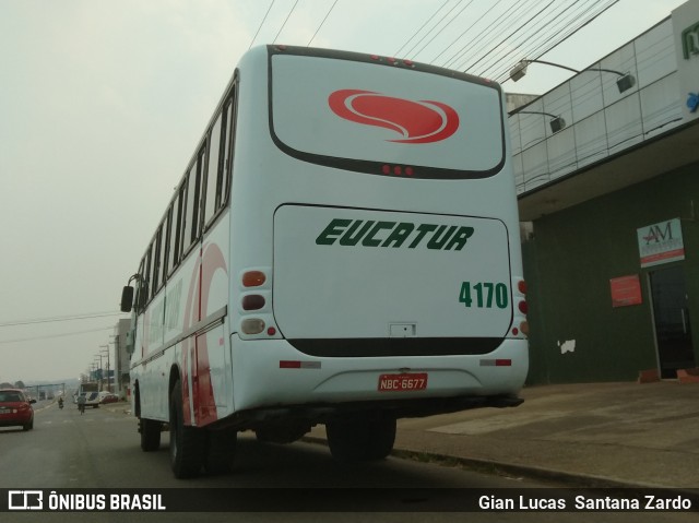 Eucatur - Empresa União Cascavel de Transportes e Turismo 4170 na cidade de Ji-Paraná, Rondônia, Brasil, por Gian Lucas  Santana Zardo. ID da foto: 7006055.