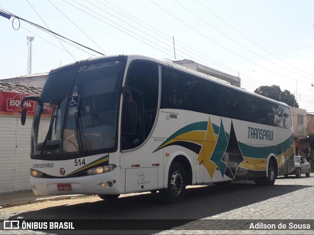 Viação Transpiauí 514 na cidade de Caracol, Piauí, Brasil, por Adilson de Sousa. Número da foto: #7006512.