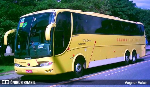 Viação Itapemirim 5077 na cidade de Curitiba, Paraná, Brasil, por Vagner Valani. Número da foto: #7005242.