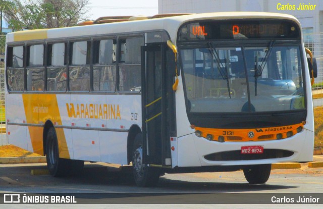 Viação Araguarina 3131 na cidade de Goiânia, Goiás, Brasil, por Carlos Júnior. ID da foto: 7008775.