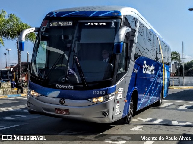 Viação Cometa 11232 na cidade de Aparecida, São Paulo, Brasil, por Vicente de Paulo Alves. ID da foto: 7008527.