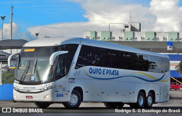 Viação Ouro e Prata 644 na cidade de Goiânia, Goiás, Brasil, por Rodrigo S. G Busólogo do Brasil. Número da foto: #7008601.