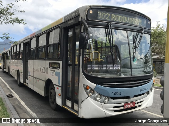 Tijuquinha - Auto Viação Tijuca C50001 na cidade de Rio de Janeiro, Rio de Janeiro, Brasil, por Jorge Gonçalves. ID da foto: 7008325.