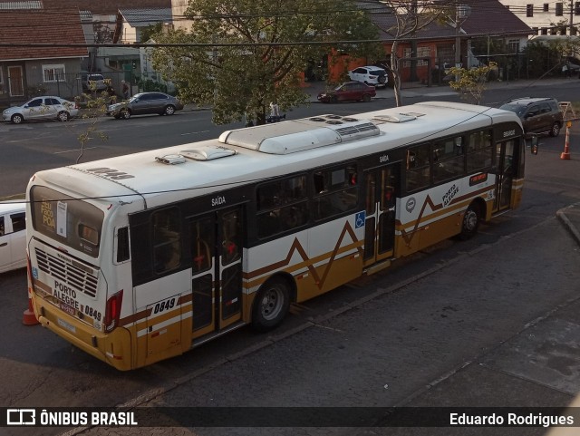 Companhia Carris Porto-Alegrense 0849 na cidade de Porto Alegre, Rio Grande do Sul, Brasil, por Eduardo Rodrigues. Número da foto: #7007751.