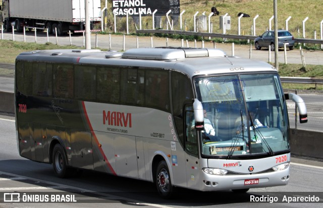 Marvi Fretamento e Turismo 7020 na cidade de Aparecida, São Paulo, Brasil, por Rodrigo  Aparecido. ID da foto: 7008686.