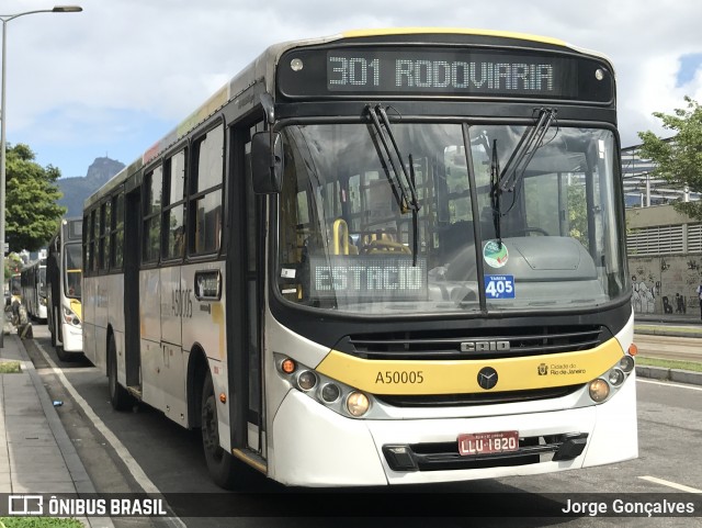 Tijuquinha - Auto Viação Tijuca A50005 na cidade de Rio de Janeiro, Rio de Janeiro, Brasil, por Jorge Gonçalves. ID da foto: 7008329.