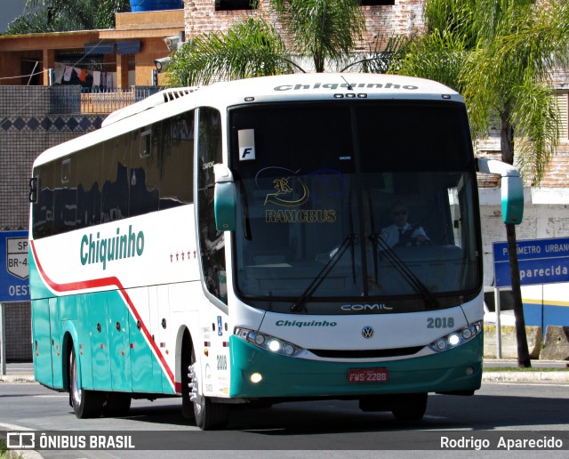 Chiquinho Transportes e Turismo 2018 na cidade de Aparecida, São Paulo, Brasil, por Rodrigo  Aparecido. ID da foto: 7011632.