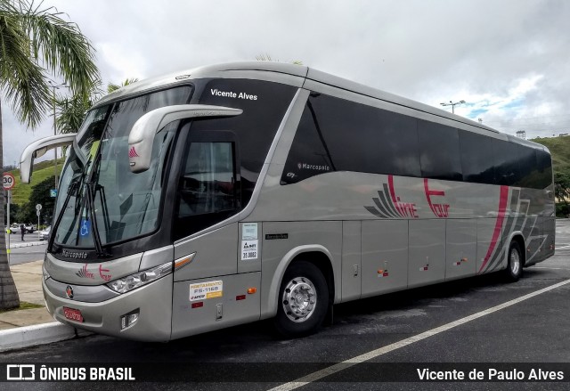 Expresso Line Tour 1851 na cidade de Aparecida, São Paulo, Brasil, por Vicente de Paulo Alves. Número da foto: #7010444.