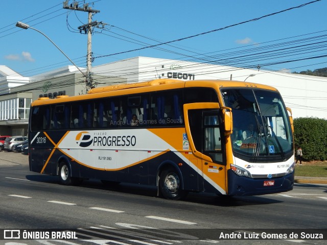 Viação Progresso 30316 na cidade de Juiz de Fora, Minas Gerais, Brasil, por André Luiz Gomes de Souza. ID da foto: 7011628.