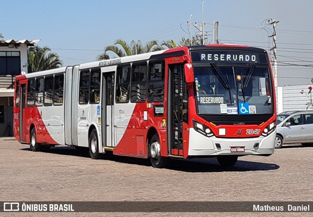 Itajaí Transportes Coletivos 2047 na cidade de Campinas, São Paulo, Brasil, por Matheus  Daniel. Número da foto: #7012163.