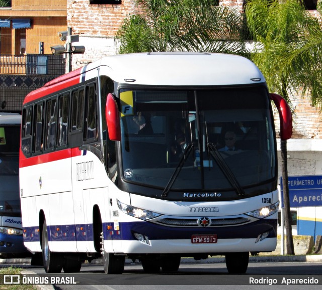 Viação Piracicabana 1350 na cidade de Aparecida, São Paulo, Brasil, por Rodrigo  Aparecido. Número da foto: #7011831.
