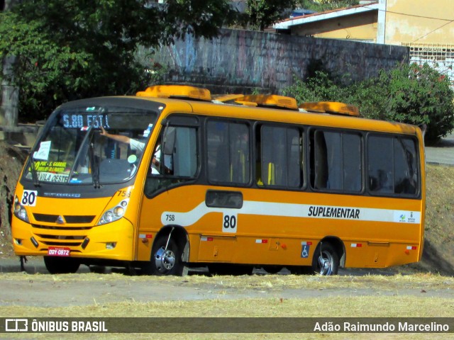 Transporte Suplementar de Belo Horizonte 758 na cidade de Belo Horizonte, Minas Gerais, Brasil, por Adão Raimundo Marcelino. ID da foto: 7011691.