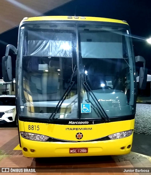 Viação Itapemirim 8815 na cidade de Queluz, São Paulo, Brasil, por Junior Barbosa. Número da foto: #7010158.