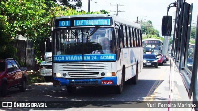 Ônibus Particulares 01- HVD6097 na cidade de Belém, Pará, Brasil, por Yuri Ferreira Marinho. Número da foto: #7012647.