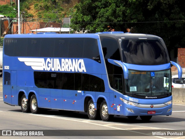 Viação Águia Branca 50210 na cidade de Salvador, Bahia, Brasil, por Willian Pontual. ID da foto: 7014485.