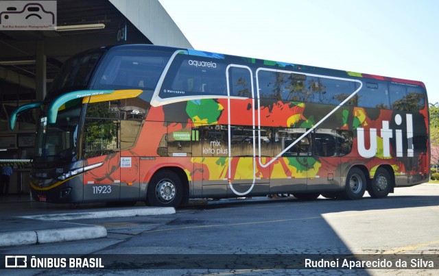 UTIL - União Transporte Interestadual de Luxo 11923 na cidade de Mogi das Cruzes, São Paulo, Brasil, por Rudnei Aparecido da Silva. Número da foto: #7014861.