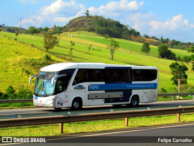 Auto Viação Bragança 11.007 na cidade de Atibaia, São Paulo, Brasil, por Felipe Carvalho. ID da foto: 7012411.