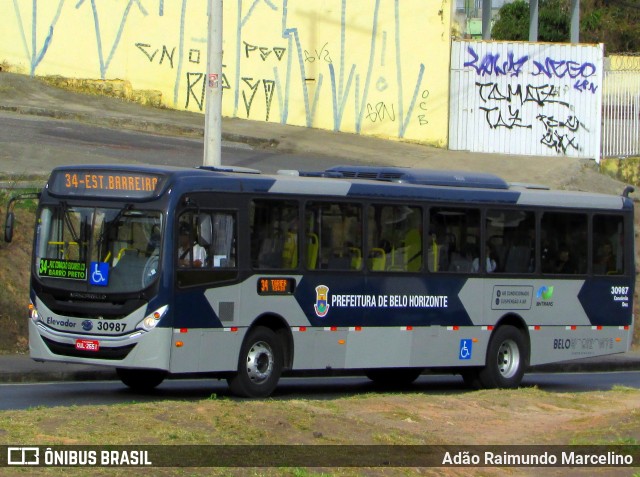Viação Zurick 30987 na cidade de Belo Horizonte, Minas Gerais, Brasil, por Adão Raimundo Marcelino. Número da foto: #7014256.