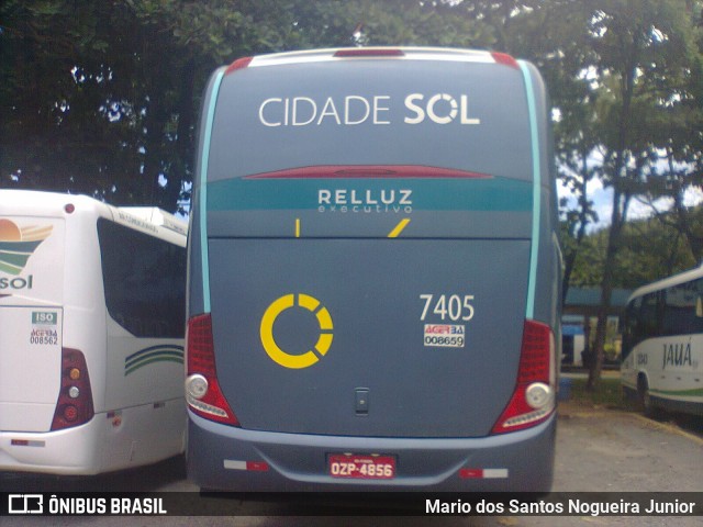 Viação Cidade Sol 7405 na cidade de Salvador, Bahia, Brasil, por Mario dos Santos Nogueira Junior. ID da foto: 7012437.