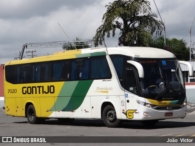 Empresa Gontijo de Transportes 7020 na cidade de Feira de Santana, Bahia, Brasil, por João Victor. ID da foto: 7014082.