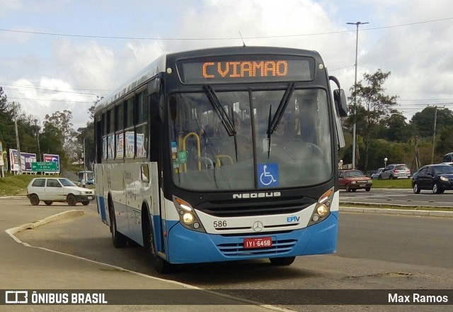 Empresa de Transporte Coletivo Viamão 586 na cidade de Viamão, Rio Grande do Sul, Brasil, por Max Ramos. Número da foto: #7012383.