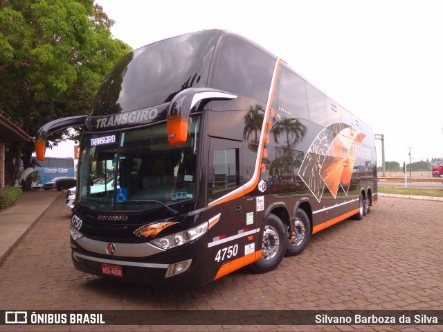 Transgiro Turismo 4750 na cidade de Cuiabá, Mato Grosso, Brasil, por Silvano Barboza da Silva. Número da foto: #7012658.