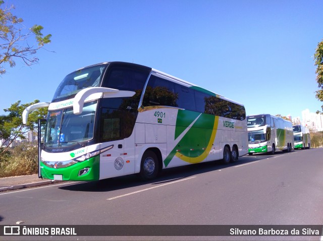 Verde Transportes 4901 na cidade de Cuiabá, Mato Grosso, Brasil, por Silvano Barboza da Silva. ID da foto: 7012663.