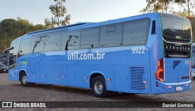 UTIL - União Transporte Interestadual de Luxo 9922 na cidade de Ouro Preto, Minas Gerais, Brasil, por Daniel Gomes. ID da foto: 6940076.