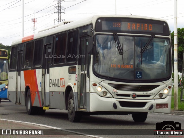 Evanil Transportes e Turismo RJ 132.062 na cidade de Nova Iguaçu, Rio de Janeiro, Brasil, por Lucas Alvim. ID da foto: 6939543.