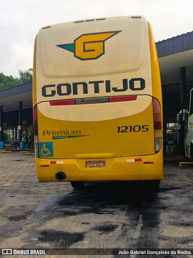 Empresa Gontijo de Transportes 12105 na cidade de Vitória da Conquista, Bahia, Brasil, por João Gabriel Gonçalves da Rocha. ID da foto: 6939738.